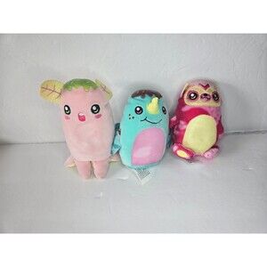 Crushie Fluffies Lot of 3 Stuffed Animals